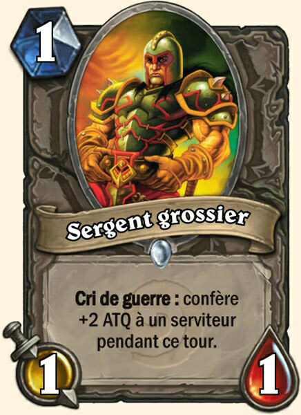 sergent grossier