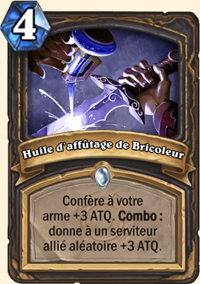 Huile d’affutage de bricoleur carte Hearthstone