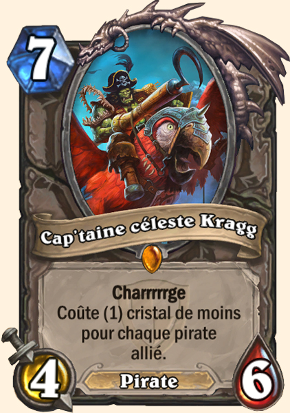 Cap'taine celeste Kragg carte Hearhstone