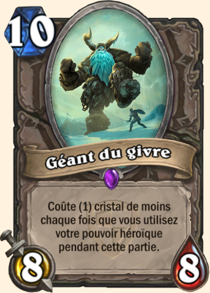Geant de givre carte Hearhstone