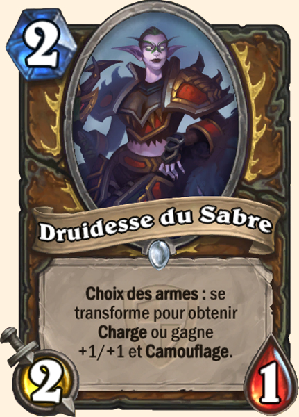 Druide du sabre carte Hearhstone