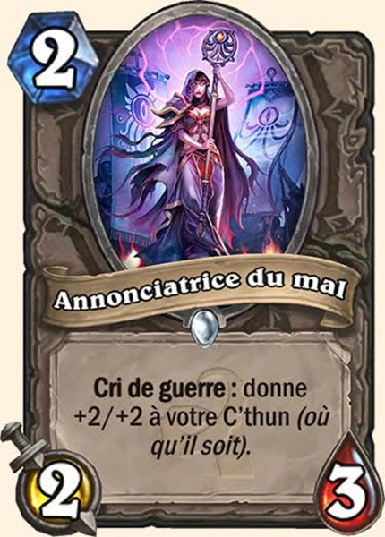 Annonciatrice du mal carte Hearhstone