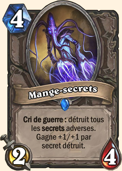 Mangeur de secrets carte Hearhstone