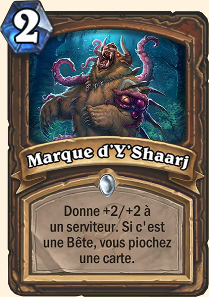 Marque d'Yshaarj carte Hearhstone