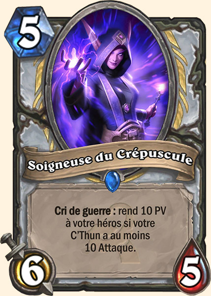 Soignobscur du crepuscule carte Hearhstone