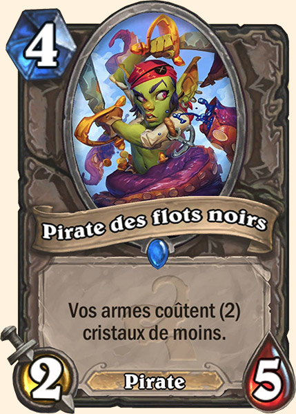 Pirate des Flots noirs carte Hearhstone