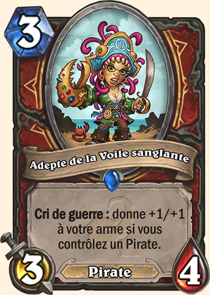 Cultiste de la voile sanglante carte Hearhstone