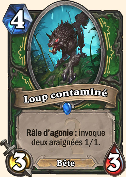 Loup infeste carte Hearhstone
