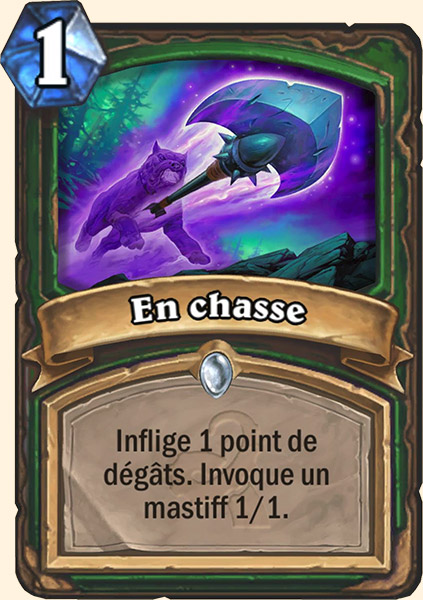 A la chasse carte Hearhstone
