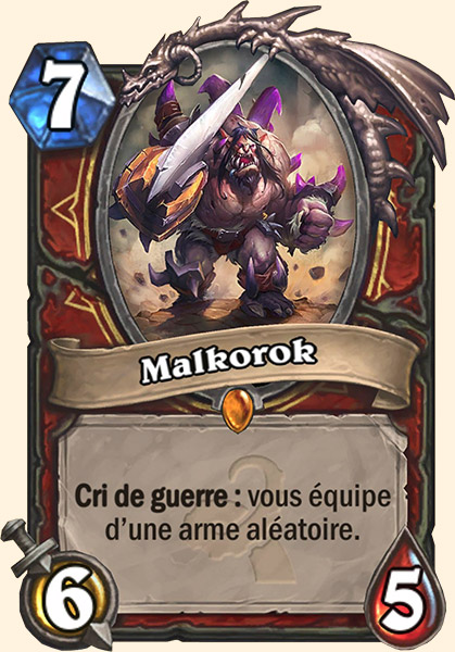 Malkorok carte Hearhstone