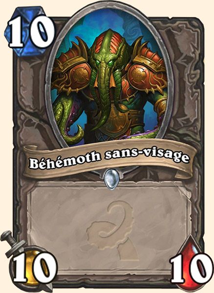 Behemoth Sans-visage carte Hearhstone