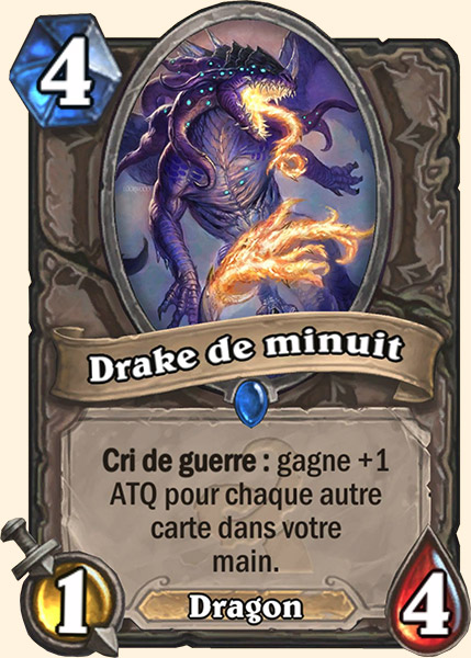 Drake de minuit carte Hearhstone