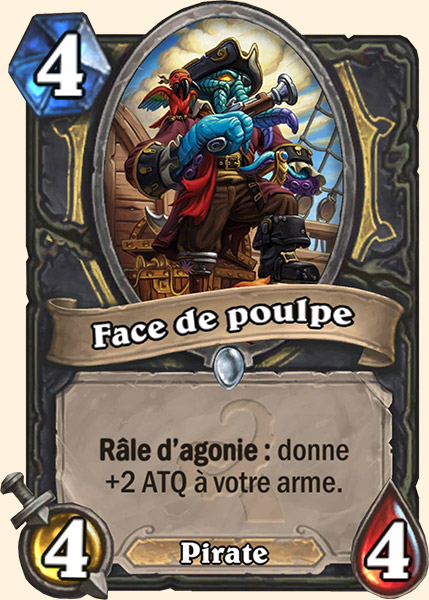 Face de poulpe des mers du sud carte Hearhstone