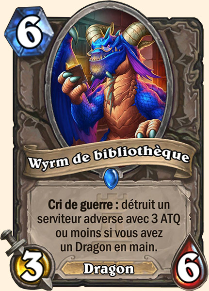 Book Wyrm carte Hearhstone